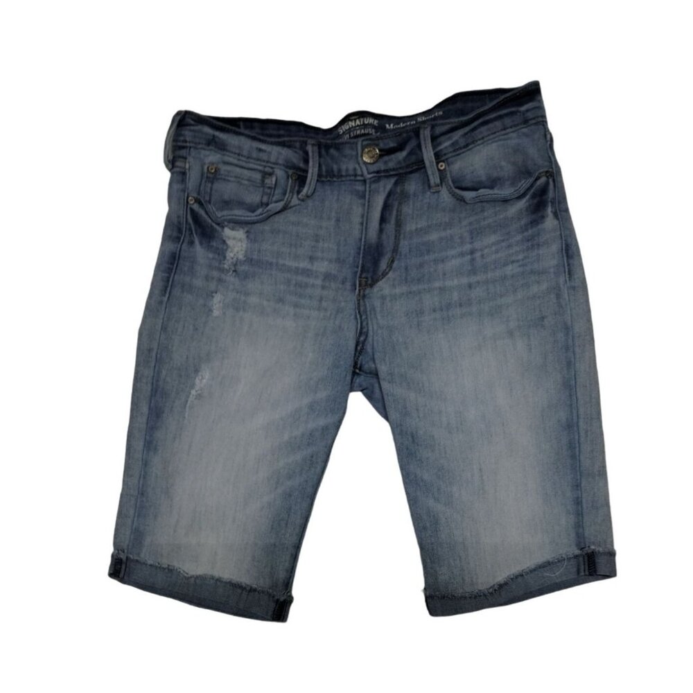 Signature By Levi Strauss Womens‎ Modern Short Denim Jeans 28in waist